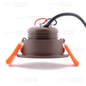 3W Recessed LED Light with a connector 3000K IP44 (DARK BROWN) - Image 3